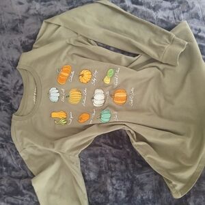 Green Pumpkin Graphic Sweatshirt